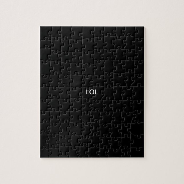 'LOL' design Solid Colour Puzzle (Vertical)