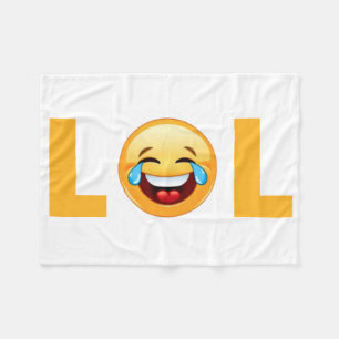 LOL EMOJI FLEECE BLANKET