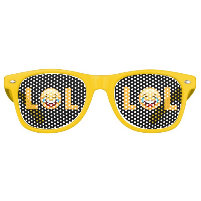 LOL EMOJI RETRO SUNGLASSES (Front)