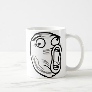 lol face meme humour rofl omg omfg coffee mug