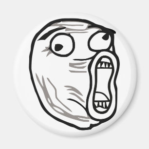 lol face meme humour rofl omg omfg magnet