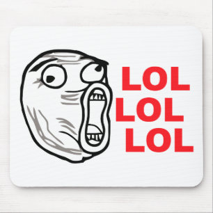 lol face meme humour rofl omg omfg mouse mat