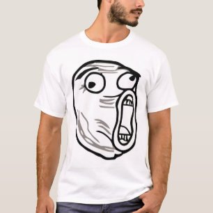 lol face meme humour rofl omg omfg T-Shirt