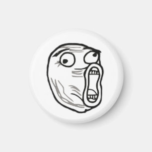 LOL Face Round Magnet 1