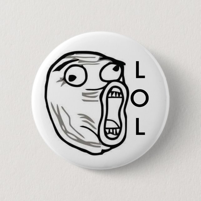 LOL funny internet meme 6 Cm Round Badge (Front)