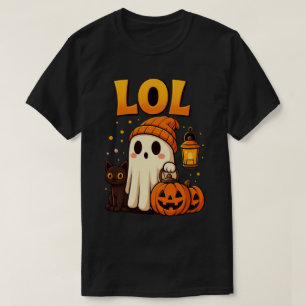 LOL Ghost Halloween T-Shirt Cute Spooky Pumpkin
