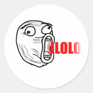 LOL Guy Classic Round Sticker