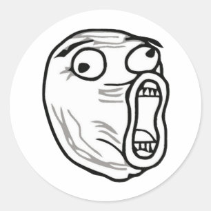 lol-guy large classic round sticker