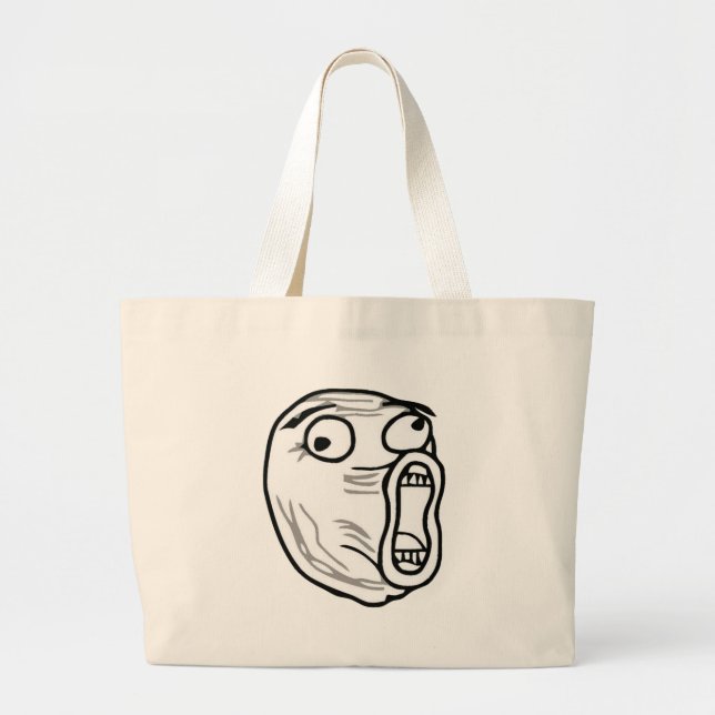 lol-guy large tote bag (Front)