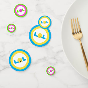 LOL Laughing Out Loud Colourful Emoji Confetti