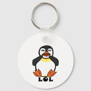 LOL Laughing penguin Key Ring