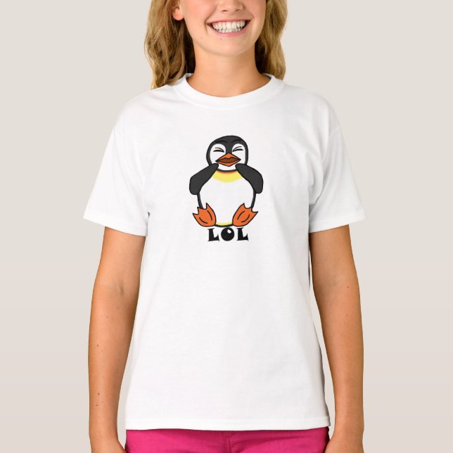 LOL Laughing penguin T-Shirt (Front)