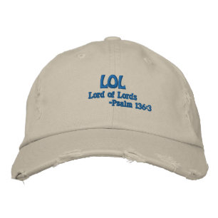 LOL LORD OF LORDS Customise it Embroidered Hat