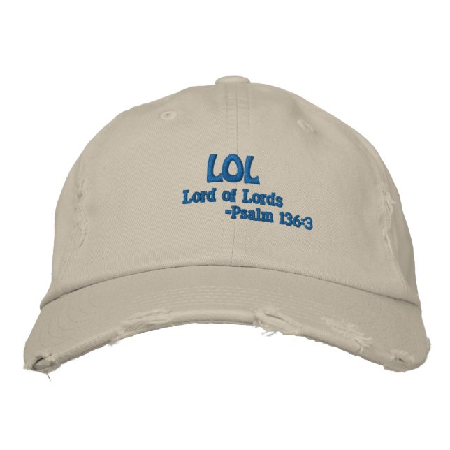 LOL LORD OF LORDS Customise it Embroidered Hat (Front)