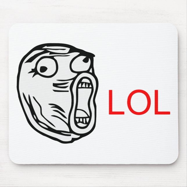 LOL - meme Mouse Mat (Front)