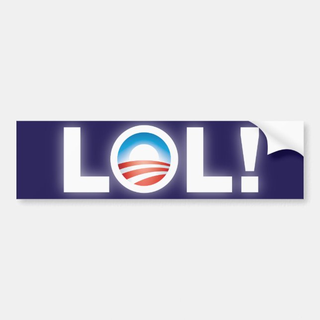 LOL Obama Bumper Sticker (Front)