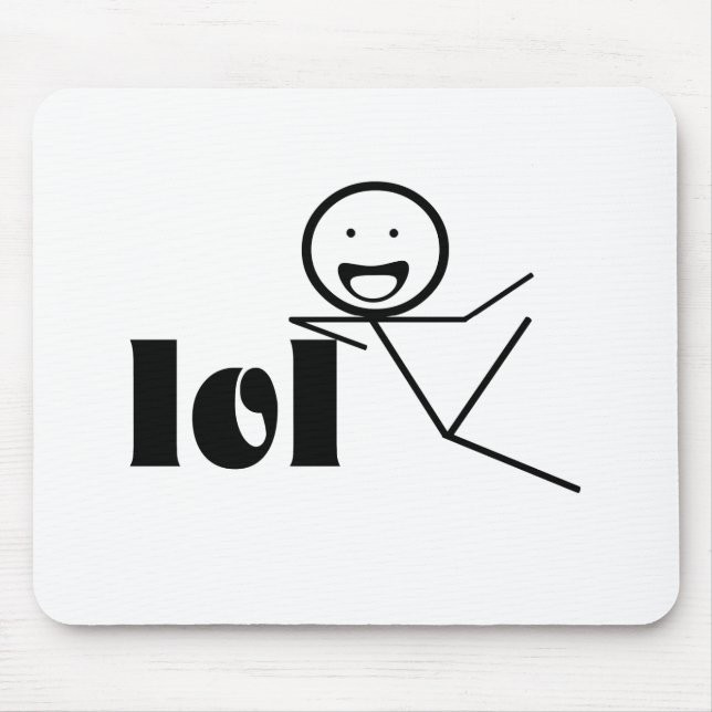 lol stick man mouse mat (Front)