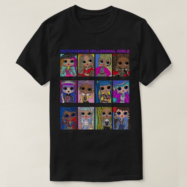 LOL Surprise Group Portrait Panels  T-Shirt (Design Front)