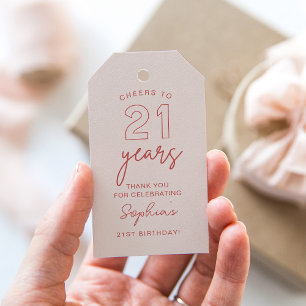 LOLA 21st Birthday Favour Tag