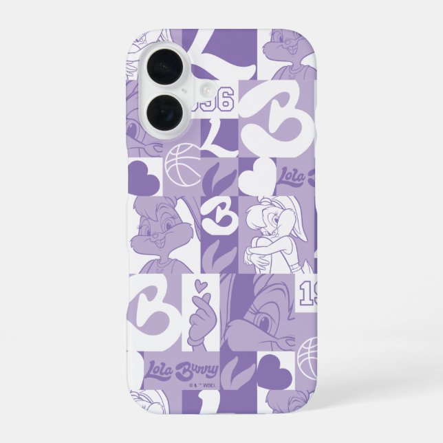 Lola '96 Grid Pattern iPhone 16 Case (Back)