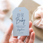 LOLA Baby Shower Favour Tag, Oh Baby Boy Gift Tags<br><div class="desc">The Lola collection exudes modern elegance with its sleek lines and contemporary typography. Its feminine undertones are beautifully balanced with a bold statement,  making it an ideal choice for the vivacious and modern bride.</div>