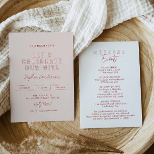 LOLA Bachelorette Party Let's Celebrate Our Girl Invitation