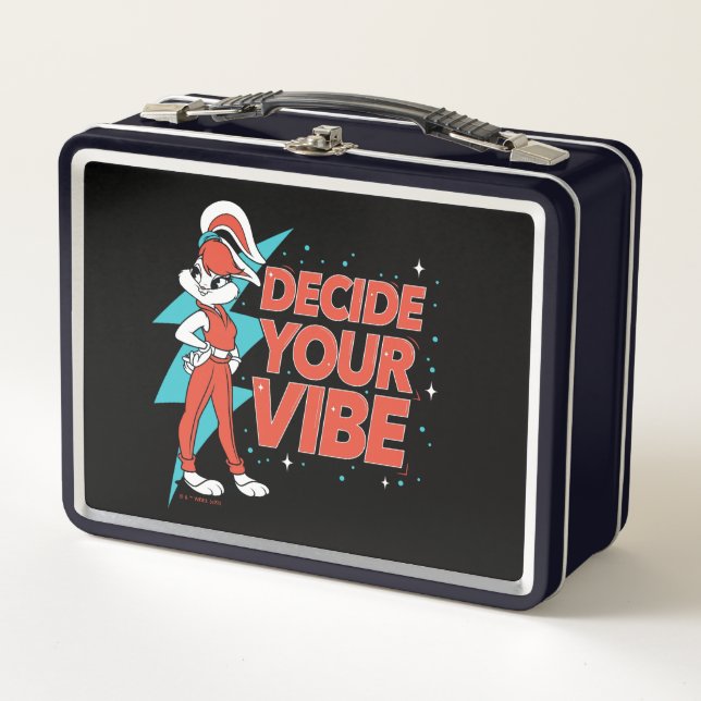 Lola Bunny Decide Your Vibe Metal Lunch Box (Front)