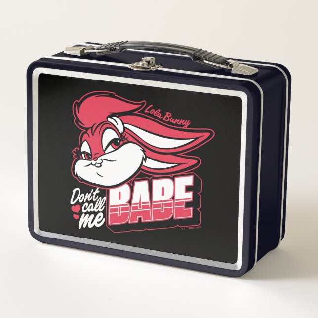 Lola Bunny Don't Call Me Babe Metal Lunch Box (Front)