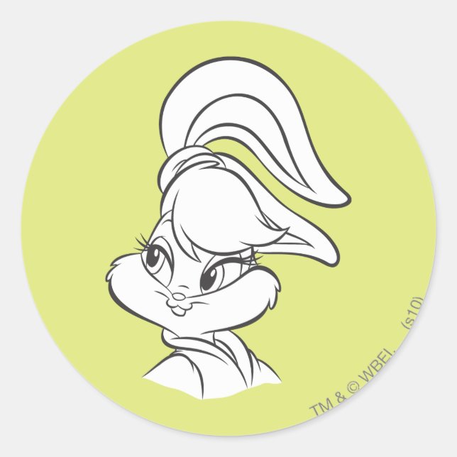 Lola Bunny Expressive Classic Round Sticker (Front)