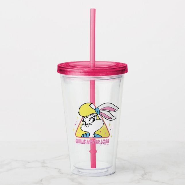 Lola Bunny Girls Never Lose Acrylic Tumbler (Front)