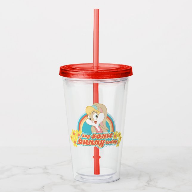 Lola Bunny Hug Some Bunny Today Acrylic Tumbler (Front)