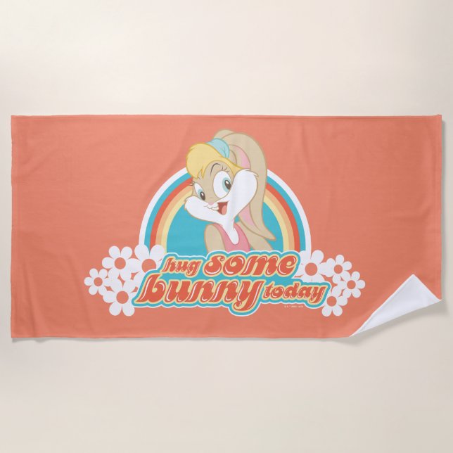 Lola Bunny Hug Some Bunny Today Beach Towel (Front)