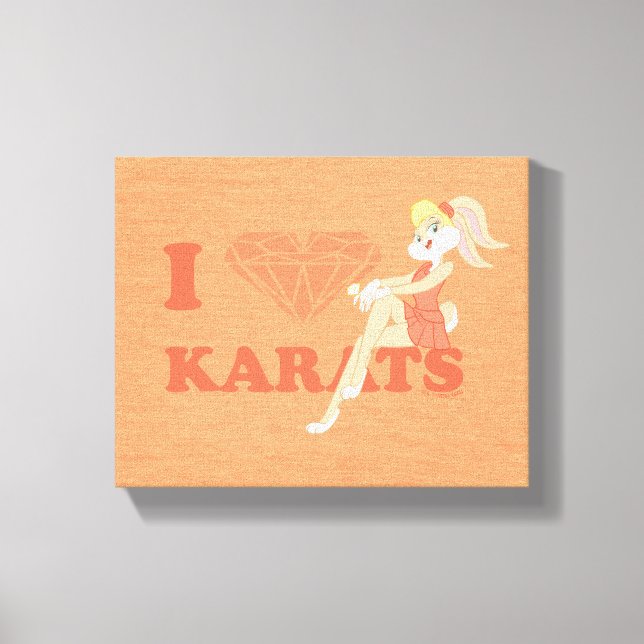 Lola Bunny I Heart Karats Canvas Print (Front)