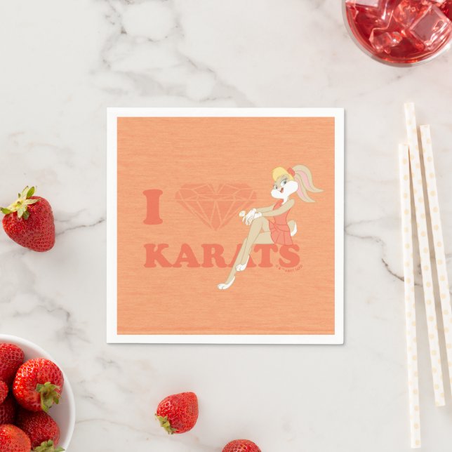 Lola Bunny I Heart Karats Napkin (Insitu)