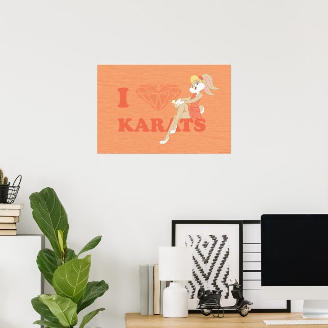 Lola Bunny I Heart Karats Poster (Home Office)