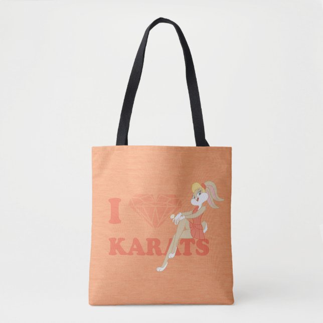 Lola Bunny I Heart Karats Tote Bag (Front)