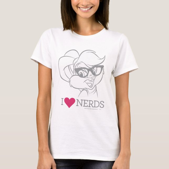 Lola Bunny - I Heart Nerds T-Shirt (Front)
