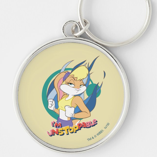 Lola Bunny "I'm Unstoppable" Key Ring (Front)