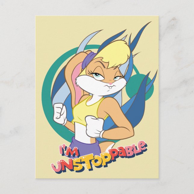 Lola Bunny "I'm Unstoppable" Postcard (Front)