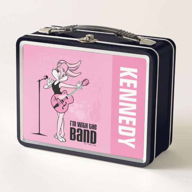 Lola Bunny I'm With The Band Metal Lunch Box (Front)