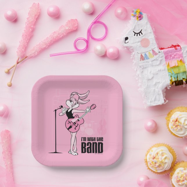 Lola Bunny I'm With The Band Paper Plate (Party)