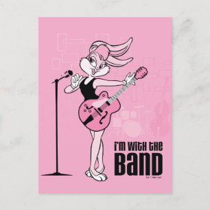 Lola Bunny I'm With The Band Postcard