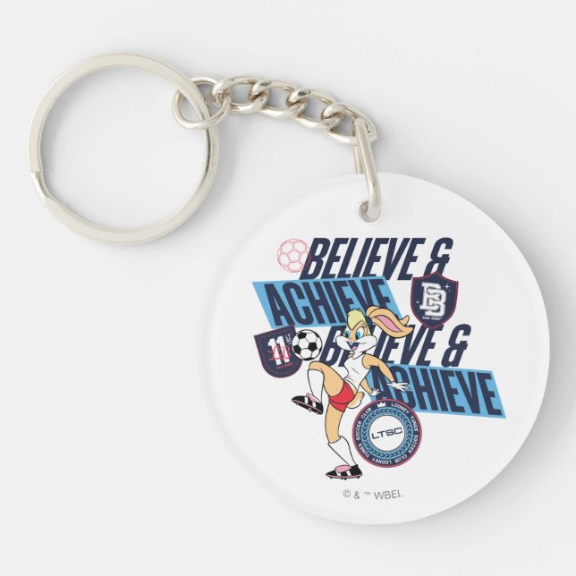 Lola Bunny LOONEY TUNES™ Soccer Club Graphic Key Ring (Front)