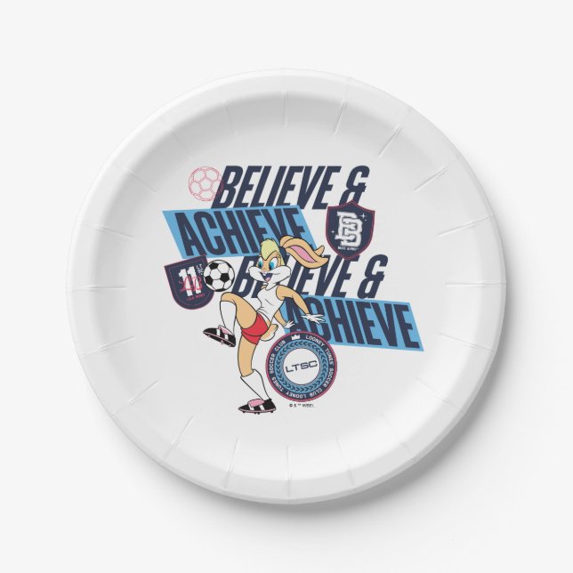 Lola Bunny LOONEY TUNES™ Soccer Club Graphic Paper Plate (Front)