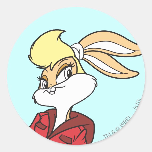Lola Bunny Super Cute Classic Round Sticker (Front)