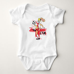 Lola Bunny Team England Soccer Graphic Baby Bodysuit