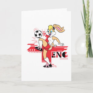 Lola Bunny Team England Soccer Graphic Card