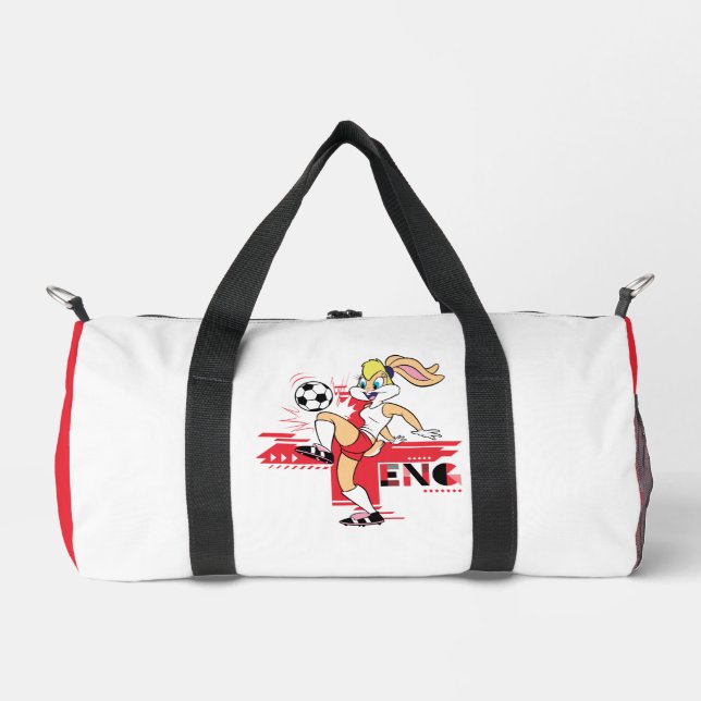 Lola Bunny Team England Soccer Graphic Duffle Bag (Front)