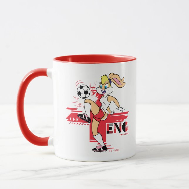 Lola Bunny Team England Soccer Graphic Mug (Left)