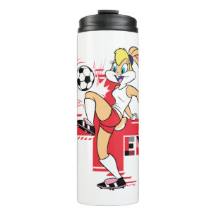 Lola Bunny Team England Soccer Graphic Thermal Tumbler